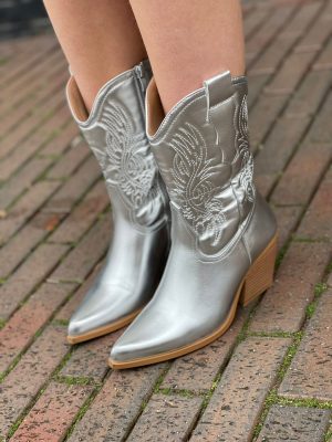 Kayla Western Boots Zilver